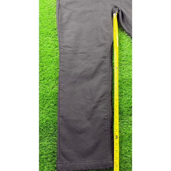 Caterpillar CAT Fleece Lined Canvas Work Pants Mens 34x30 Black Heavy Duty - Picture 6 of 8